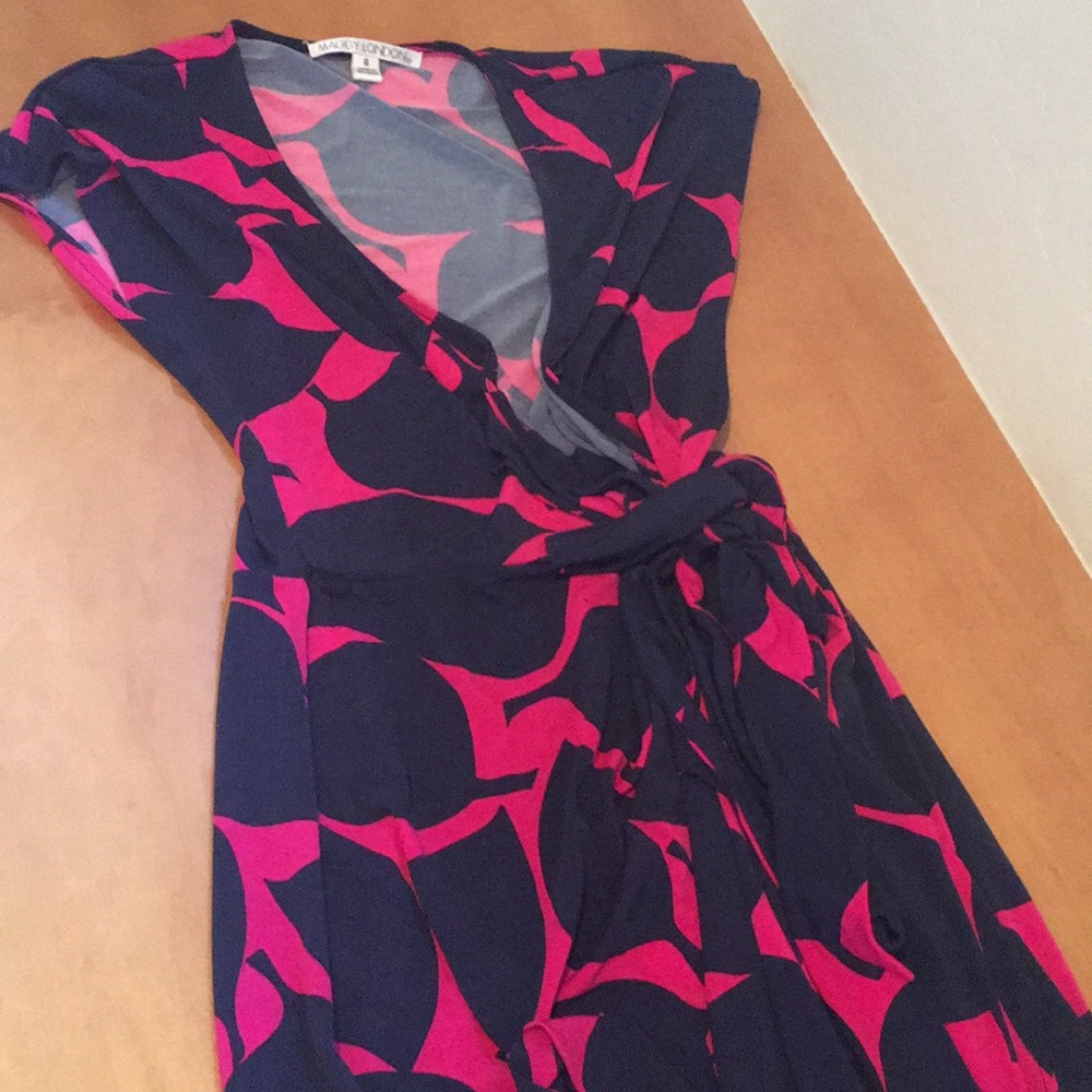 Cotton wrap dress